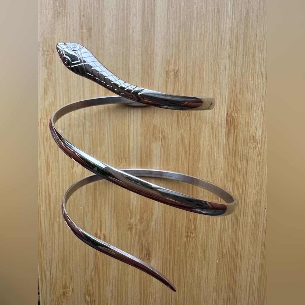 NEW Snake sterling silver cuff bracelet - Picture 2 of 4